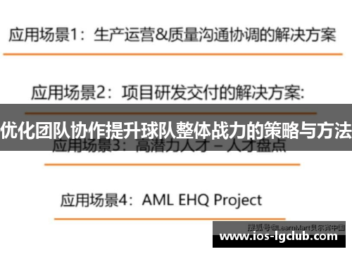 优化团队协作提升球队整体战力的策略与方法