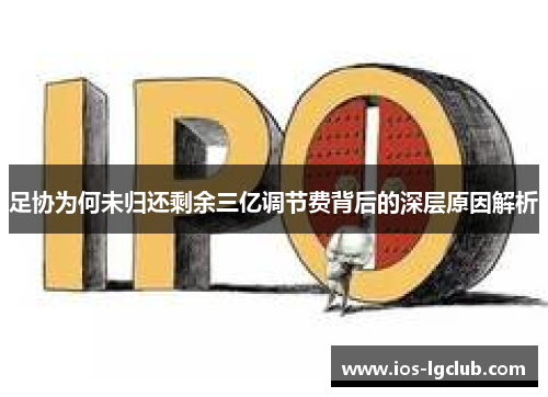 足协为何未归还剩余三亿调节费背后的深层原因解析